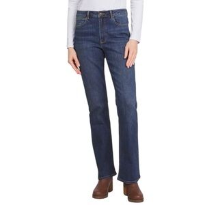 Wrangler High-Rise Bootcut Jeans 12 Dark Blue Western Cowgirl Straight Fit NWT